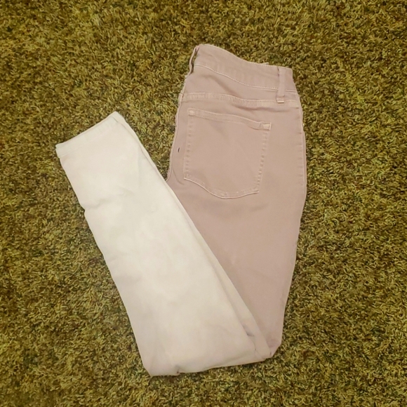 pink fade into light pinkish white jeans - Picture 2 of 3